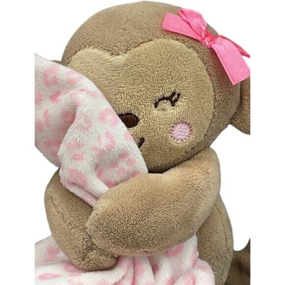 Carters Child of Mine Monkey Rattle Lovey I Love Mommy Security Blanket Stuffed - Picture 3 of 4